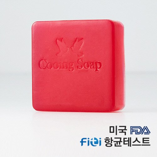 [쿠잉솝] 클렌징바 딸기 항균비누  (FDA안전성,FITI항균테스트)